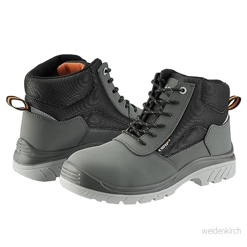 Bellota 72307gjs344 säkerhetsstövel Comp+ Nobuck S3 grå för män och kvinnor, mockasin unisex vuxen, 44 EU X Bred, Grå, Larga 8414299714067