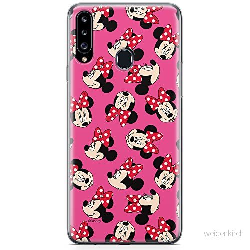 ERT GROUP mobiltelefonfodral för Samsung A20S originalt och officiellt licensierat Disney mönster Minnie 019 optimalt anpassad till formen på mobiltelefonen, fodral tillverkad av TPU plast 5904805436147