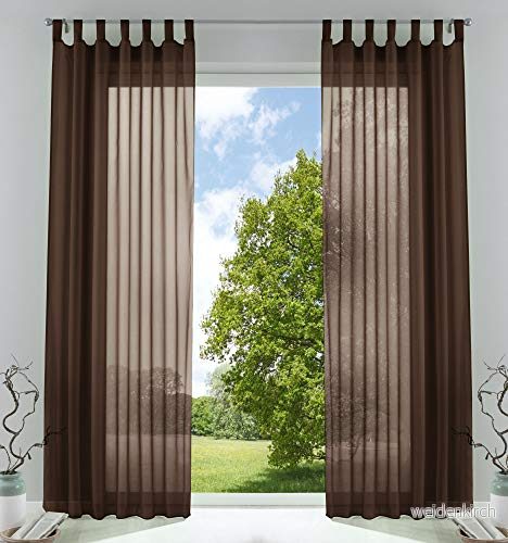 2 pack gardiner transparent gardin set vardagsrum voile med blybandkant H x B 225 140 cm brun, 6 000 CN 4041984841476 2 pack gardiner transparent gardin set vardagsrum voile med blybandkant H x B 225 140 cm brun, 6 000 CN 4041984841476