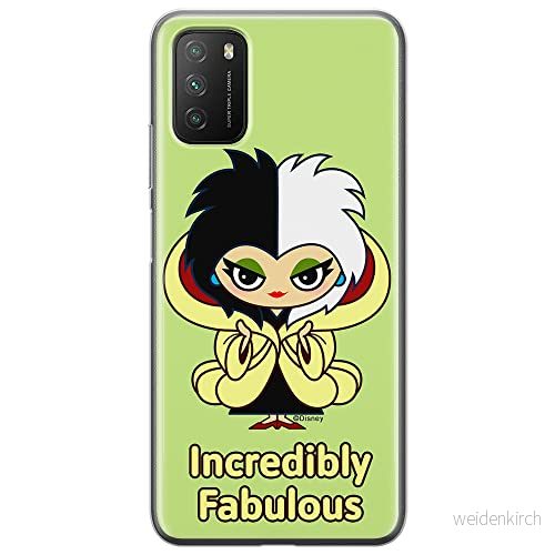 ERT GROUP mobiltelefonfodral för Xiaomi REDMI 9T/ POCO M3 originalt och officiellt licensierat Disney mönster Cruella 006 anpassad till formen på mobiltelefonen, fodral tillverkad av TPU plast 5905131489814