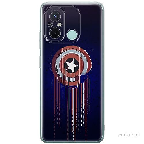 ERT GROUP mobiltelefonfodral för Xiaomi REDMI 12C/ 11A originalt och officiellt licensierat Marvel mönster Capitan America 017, fodral tillverkad av TPU plast 5905511840648
