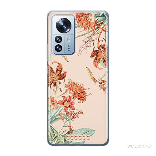 ERT GROUP mobiltelefonfodral för Xiaomi 12 / 12X originalt och officiellt licensierat Babaco mönster Flowers 057 optimalt anpassad till formen på mobiltelefonen, fodral tillverkad av TPU plast 5905511491147