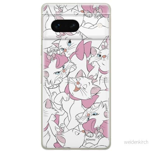 ERT GROUP mobiltelefonfodral för Google PIXEL 7 originalt och officiellt licensierat Disney mönster Marie 005 optimalt anpassad till formen på mobiltelefonen, fodral tillverkad av TPU plast 5905795140007