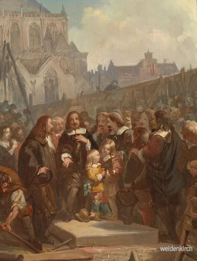 Målning La première pierre de l'hôtel de ville d'Amsterdam a été posée en 1648. - Barend Wijnveld - Bild 2