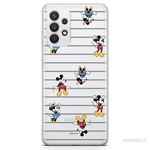 ERT GROUP mobiltelefonfodral för Samsung A32 4G LTE originalt och officiellt licensierat Disney mönster Mickey & Minnie 007 optimalt anpassad till formen på mobiltelefonen, gedeeltelijk transparant 5903040468937