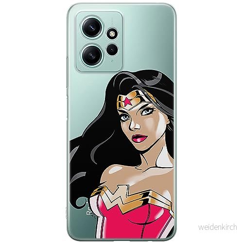 ERT GROUP mobiltelefonfodral för Xiaomi REDMI NOTE 12 4G originalt och officiellt licensierat DC mönster Wonder Woman 004 optimalt anpassad till formen på mobiltelefonen, gedeeltelijk transparant 5905511952891