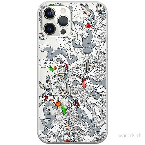 ERT GROUP mobiltelefonfodral för Apple Iphone 12 PRO MAX originalt och officiellt licensierat Looney Tunes mönster Bugs 013 optimalt anpassad till formen på mobiltelefonen, med glitter overflow effekt 5905511659431