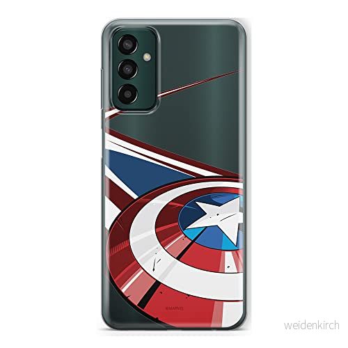 ERT GROUP mobiltelefonfodral för Samsung M13 4G originalt och officiellt licensierat Marvel mönster Captain America 008 optimalt anpassad till formen på mobiltelefonen, gedeeltelijk transparant 5905511326814