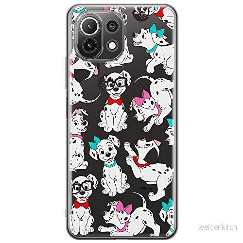 ERT GROUP mobiltelefonfodral för Xiaomi 11 LITE 4G/5G originalt och officiellt licensierat Disney mönster Dalmatians 006, gedeeltelijk transparant 5905131801814