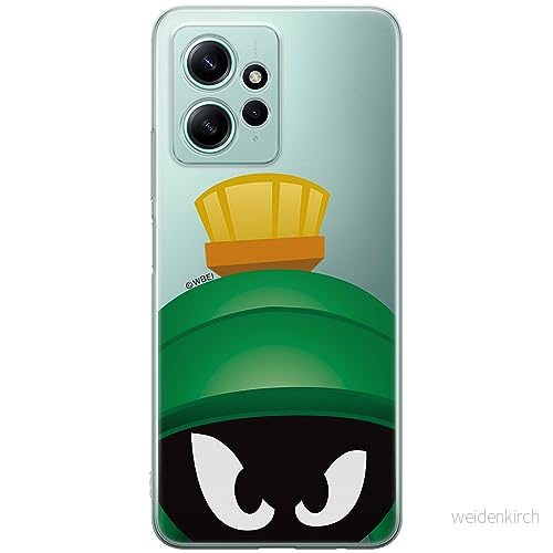 ERT GROUP mobiltelefonfodral för Xiaomi REDMI NOTE 12 4G originalt och officiellt licensierat Looney Tunes mönster Marvin 001 optimalt anpassad till formen på mobiltelefonen, gedeeltelijk transparant 5905511953089