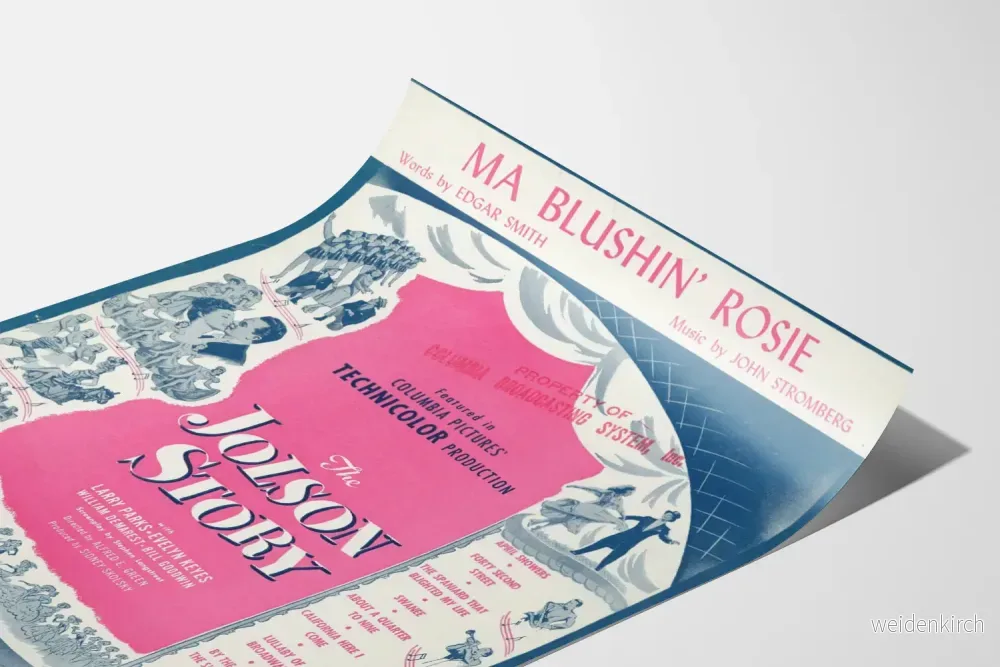 Vintageposter Ma Blushin' Rosie - Retro filmväggdekoration - Bild 3