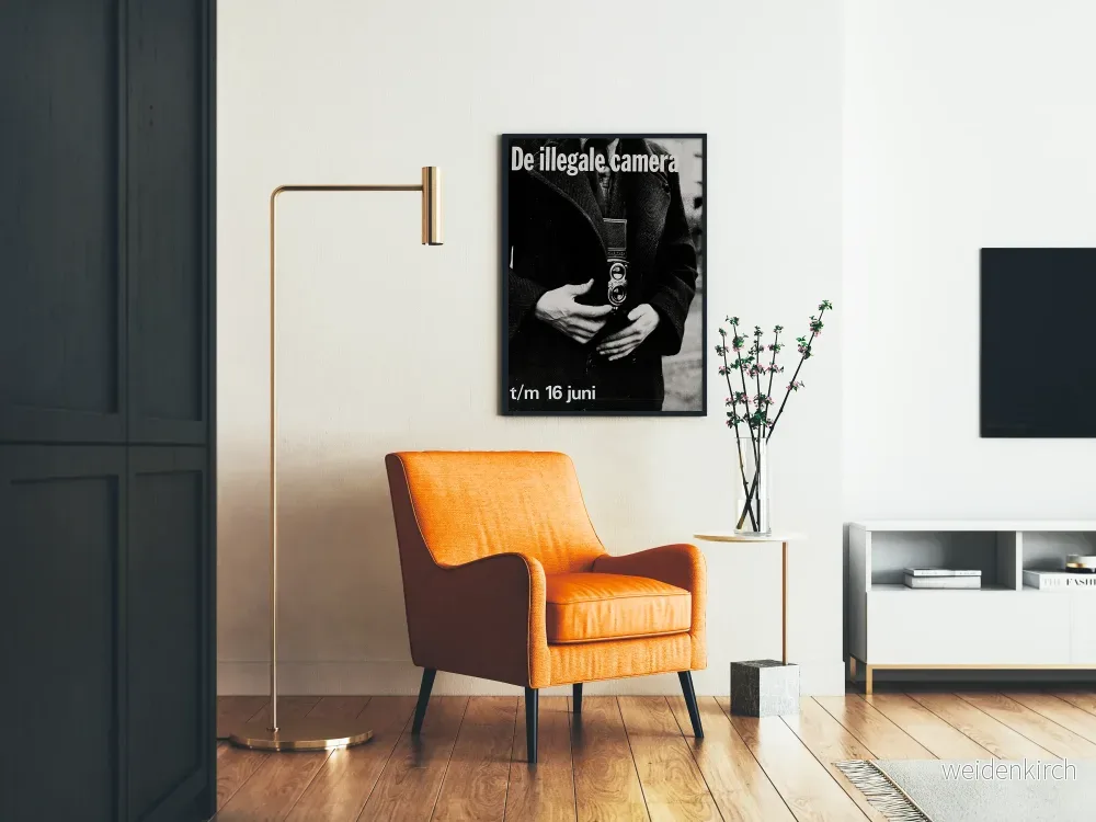 Vintageposter av den illegala kameran i svartvitt - Bild 2
