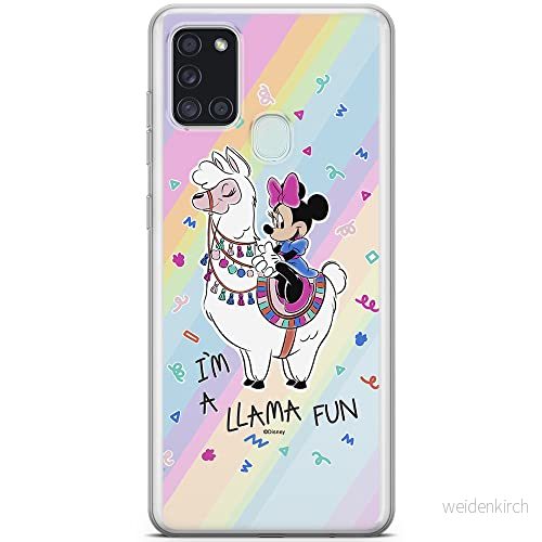 ERT GROUP mobiltelefonfodral för Samsung A21s originalt och officiellt licensierat Disney mönster Minnie 049 optimalt anpassad till formen på mobiltelefonen, fodral tillverkad av TPU plast 5903537968254
