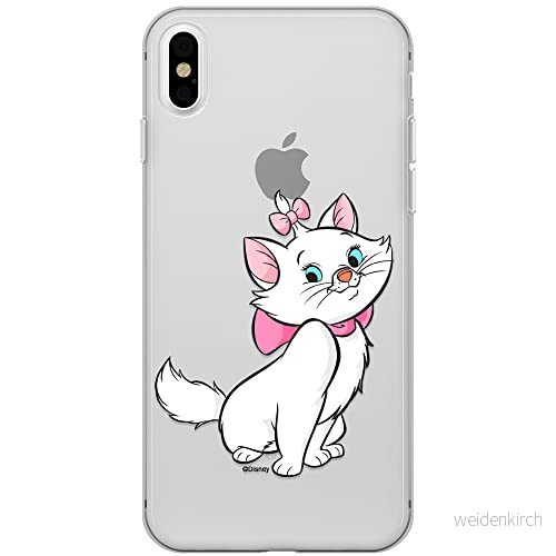 ERT GROUP mobiltelefonfodral för Iphone XS Max originalt och officiellt licensierat Disney mönster Marie 007 optimalt anpassad till formen på mobiltelefonen, gedeeltelijk transparant 5905131129079