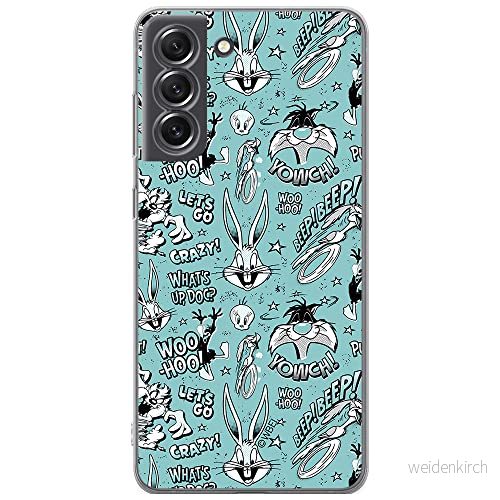 ERT GROUP mobiltelefonfodral för Samsung S21 FE originalt och officiellt licensierat Looney Tunes mönster 004 optimalt anpassad till formen på mobiltelefonen, fodral tillverkad av TPU plast 5903932980776