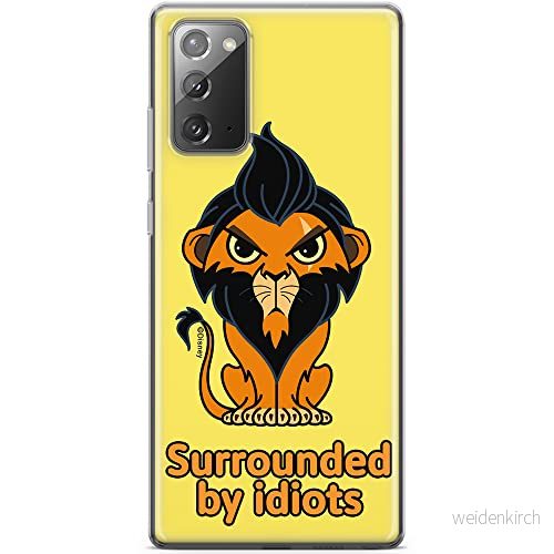 ERT GROUP mobiltelefonfodral för Samsung GALAXY NOTE 20 originalt och officiellt licensierat Disney mönster Scar 001 optimalt anpassad till formen på mobiltelefonen, fodral tillverkad av TPU plast 5905131441324