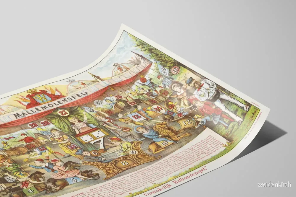 Vintage dekorativ poster av spelet Mallemolenspel - Bild 2