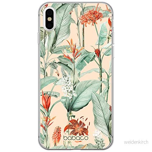 ERT GROUP mobiltelefonfodral för Iphone X/XS originalt och officiellt licensierat Babaco mönster Flowers 048 optimalt anpassad till formen på mobiltelefonen, fodral tillverkad av TPU plast 5905131337580