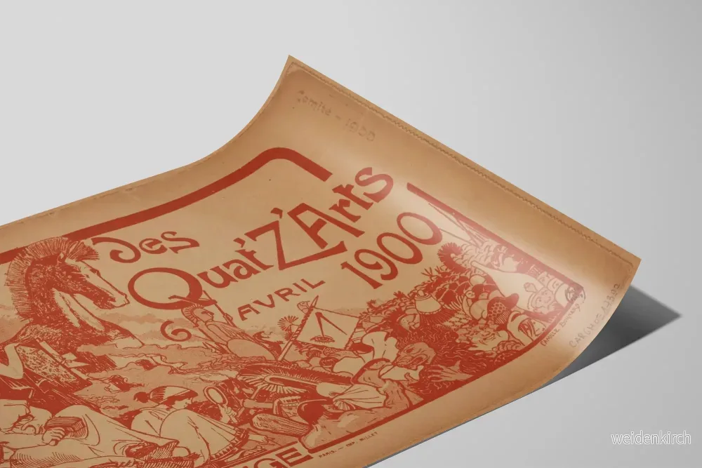Vintageposter Balet för Quat'z'Arts 1900 på Moulin Rouge - Bild 2