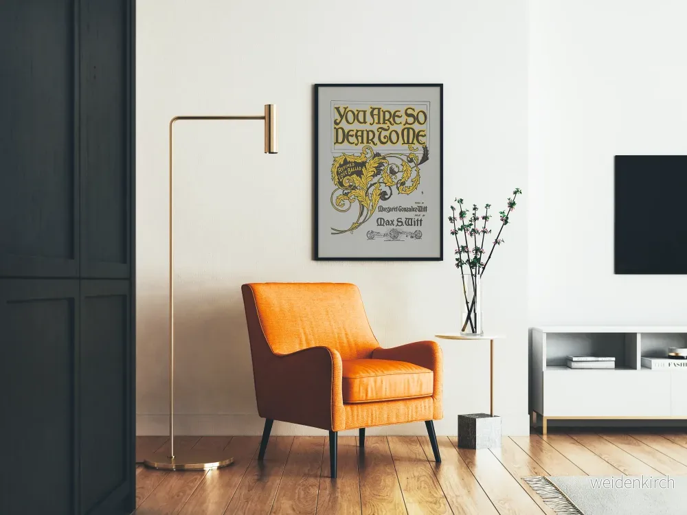 Vintage dekorativ poster You Are So Dear To Me - Bild 2