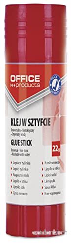 OFFICE PRODUCTS Original självhäftande penna 22 g vit/barnvänligt lim för konst och hantverk/PVA/utan lösningsmedel/för skolkontorsmaterial 5901503618929
