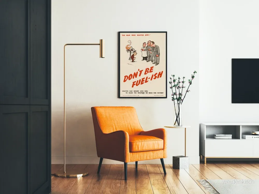 Vintageposter för gasbesparing - Don't Be Fuel-ish - Bild 2