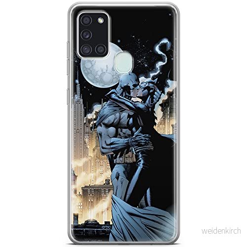 ERT GROUP mobiltelefonfodral för Samsung A21s originalt och officiellt licensierat DC mönster Batman 005 optimalt anpassad till formen på mobiltelefonen, fodral tillverkad av TPU plast 5903040264201