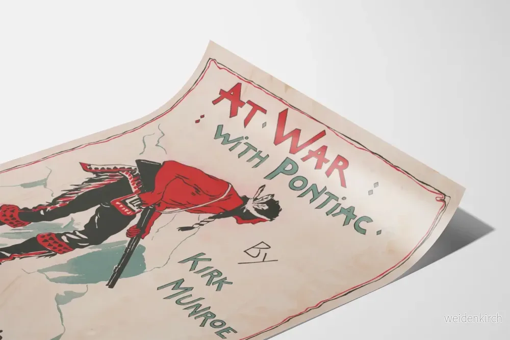 Väggdekorativ poster At War With Pontiac av Kirk Munroe - Bild 3