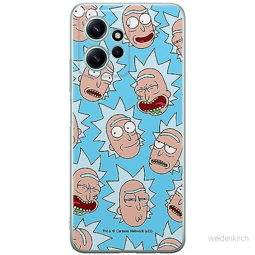 ERT GROUP mobiltelefonfodral för Xiaomi REDMI NOTE 12 4G originalt och officiellt licensierat Rick and Morty mönster & 015, fodral tillverkad av TPU plast 5905511949631