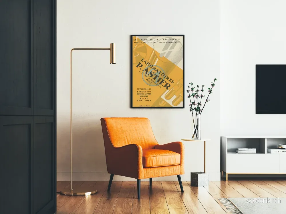 Vintageposter från Laboratoires P. Astier för väggdekoration i retrostil - Bild 2