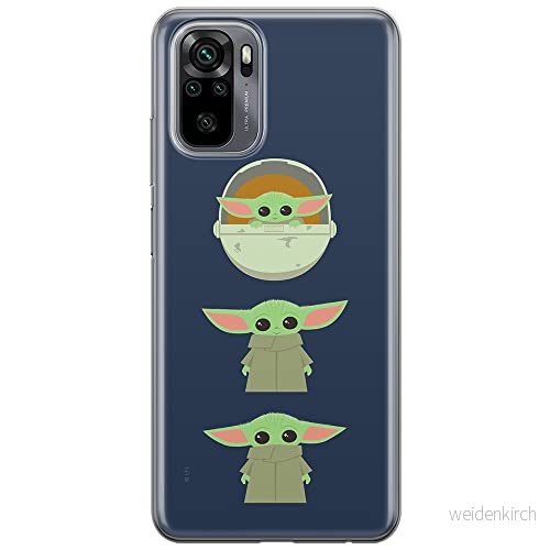 ERT GROUP mobiltelefonfodral för Xiaomi REDMI NOTE 10/ 10S originalt och officiellt licensierat Star Wars mönster Baby Yoda 007 anpassad till formen på mobiltelefonen, fodral tillverkad av TPU plast 5903537189369
