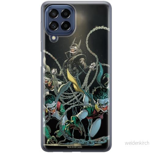 ERT GROUP mobiltelefonfodral för Samsung M53 5G originalt och officiellt licensierat DC mönster Batman Who Laughs 004 optimalt anpassad till formen på mobiltelefonen, fodral tillverkad av TPU plast 5905511396367