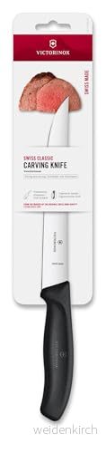 Victorinox Swiss Classic förskärare, 18 cm, ergonomiskt handtag, smalt blad, svart 7613329113509