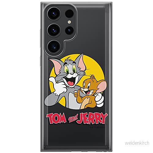 ERT GROUP mobiltelefonfodral för Samsung S23 ULTRA originalt och officiellt licensierat Tom & Jerry mönster 013 optimalt anpassad till formen på mobiltelefonen, gedeeltelijk transparant 5905511469658