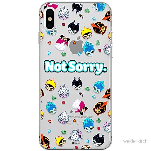 ERT GROUP mobiltelefonfodral för Iphone XS Max originalt och officiellt licensierat Disney mönster Villains 005 optimalt anpassad till formen på mobiltelefonen, gedeeltelijk transparant 5905131381019