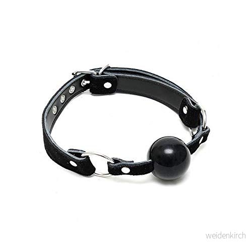 Rimba Munkavle med silikonboll, Svart, One Size 8718924232682