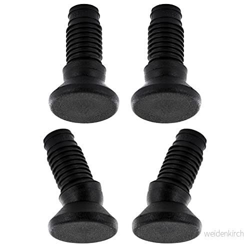cyclingcolors 4x fot justerbar plastplugg rund rörmöbelstol svart (30/16mm) 3701260876080