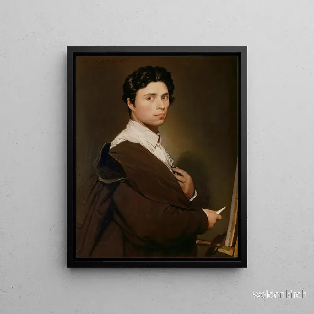 Målning Självporträtt vid tjugo fyra års ålder – Jean – Auguste – Dominique Ingres | Konsttryck Målning Självporträtt vid tjugo fyra års ålder – Jean – Auguste – Dominique Ingres | Konsttryck
