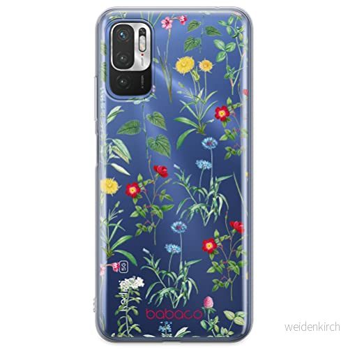 ERT GROUP mobiltelefonfodral för Xiaomi REDMI NOTE 10 5G / POCO M3 PRO originalt och officiellt licensierat Babaco mönster Flowers 042 anpassad till formen på mobiltelefonen, gedeeltelijk transparant 5905131318046