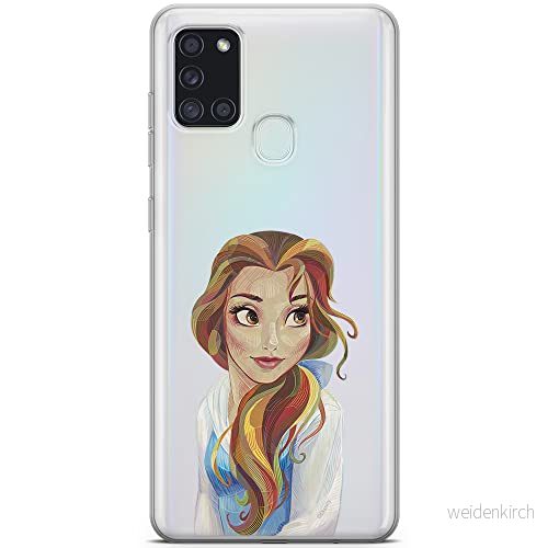 ERT GROUP mobiltelefonfodral för Samsung A21s originalt och officiellt licensierat Disney mönster Bella 003 optimalt anpassad till formen på mobiltelefonen, gedeeltelijk transparant 5903040262504