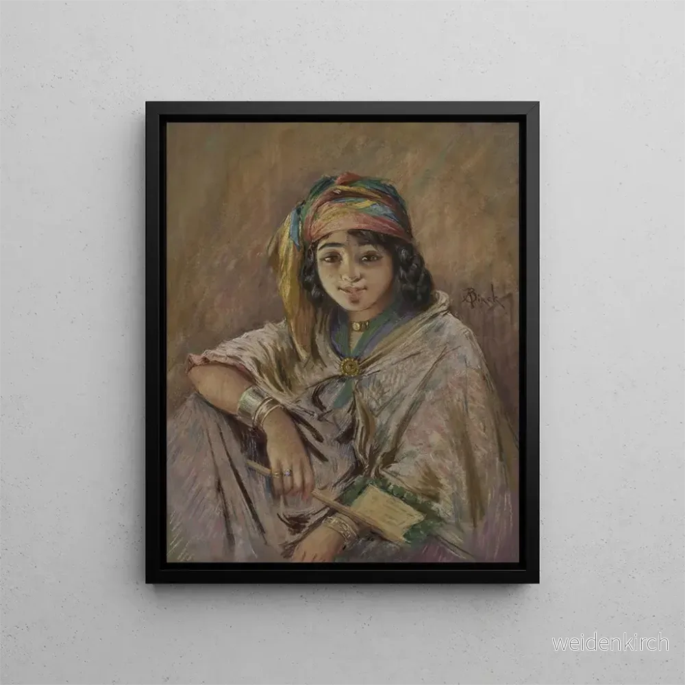 Målning Ung berber - Alphonse Birck | Konsttryck
