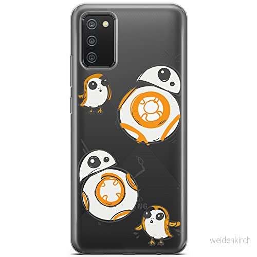 ERT GROUP mobiltelefonfodral för Samsung A02S originalt och officiellt licensierat Star Wars mönster BB 8 010 optimalt anpassad till formen på mobiltelefonen, gedeeltelijk transparant 5903040232439