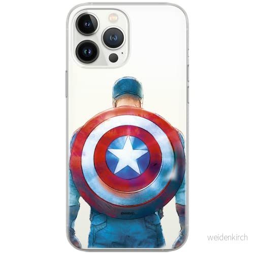 ERT GROUP mobiltelefonfodral för Xiaomi REDMI 10 originalt och officiellt licensierat Marvel mönster Captain America 002, gedeeltelijk transparant 5904805005466