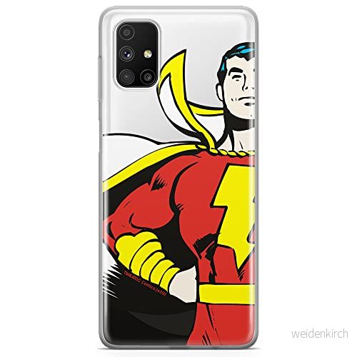 ERT GROUP mobiltelefonfodral för Samsung M51 originalt och officiellt licensierat DC mönster Shazam 001 optimalt anpassad till formen på mobiltelefonen, gedeeltelijk transparant 5904805484209