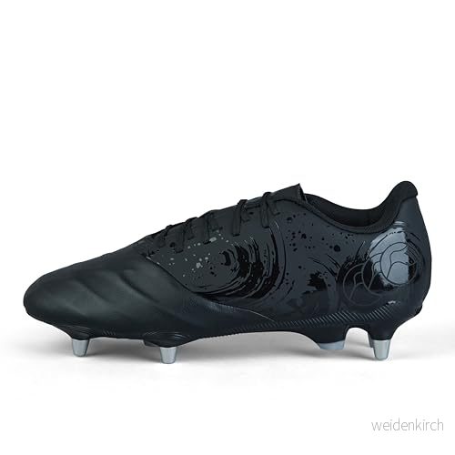 Canterbury Unisex Phoenix Genesis Team stövel, svart/silver metallic, 42 EU, Svart silver EU 5054773972595