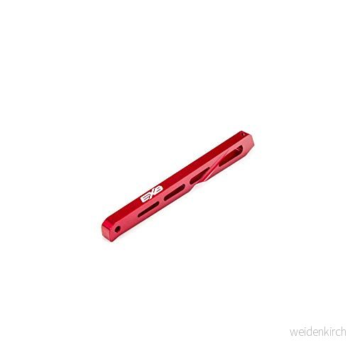 ARRMA bakre centrumchassistöd aluminium 120 mm röd 5052127036283