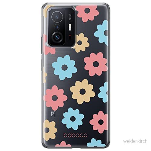 ERT GROUP mobiltelefonfodral för Xiaomi 11T 5G / PRO originalt och officiellt licensierat Babaco mönster Flowers 011 optimalt anpassad till formen på mobiltelefonen, gedeeltelijk transparant 5904805559273