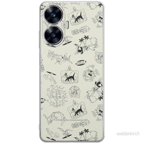 ERT GROUP mobiltelefonfodral för Realme C55 originalt och officiellt licensierat Looney Tunes mönster 026 anpassad till formen på mobiltelefonen, fodral tillverkad av TPU plast 5905795132279