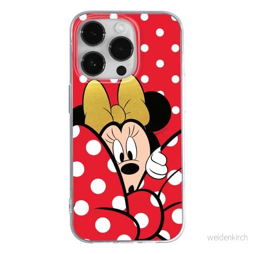ERT GROUP mobiltelefonfodral för Apple Iphone 14 PRO originalt och officiellt licensierat Disney mönster Minnie 015 optimalt anpassad till formen på mobiltelefonen, fodral tillverkad av TPU plast 5905131911919