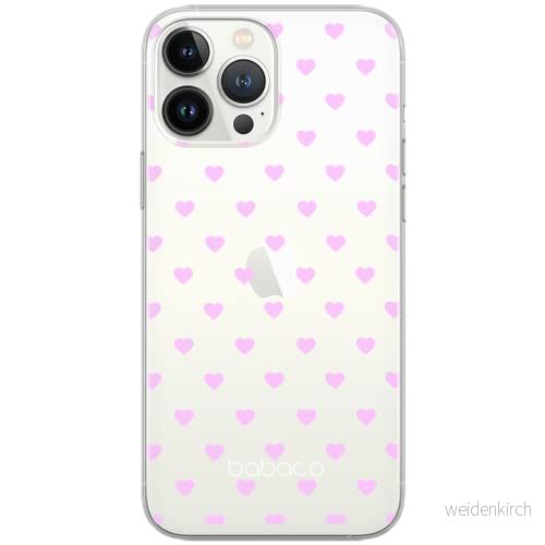 ERT GROUP mobiltelefonfodral för Apple Iphone 7 PLUS/ 8 PLUS originalt och officiellt licensierat Babaco mönster Hearts 001 Vit anpassad till formen på mobiltelefonen, gedeeltelijk transparant 5903040126615